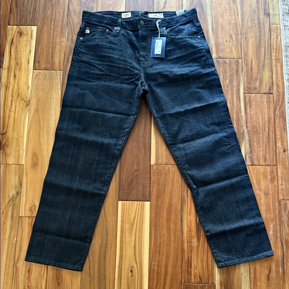 AG Adriano Goldschmied Dark Wash Straight Jeans